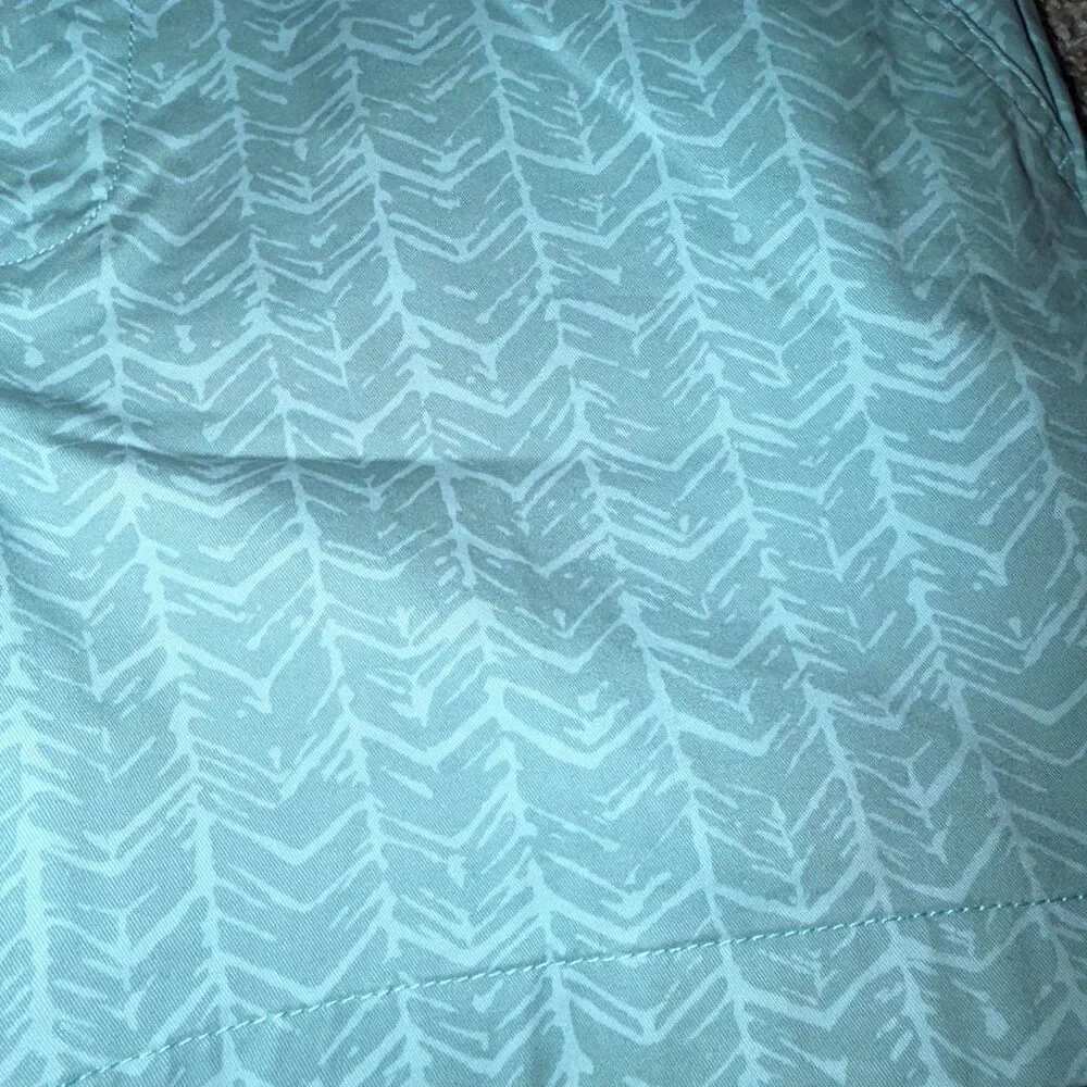 Le Tigre Teal Blue Patterned Shorts- Size 6